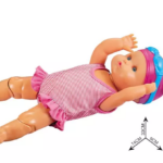 عروسک نوزاد شناگر سیلیکونی باطری خور