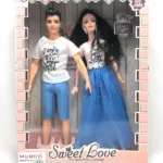 عروسک باربی دختر مفصلی و پسر دو تایی SWEET LOVE BARBIE TOY