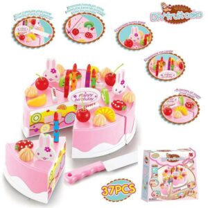 کیک تولد 37 تیکه مدل DIY FRUIT CAKE TOY 37 PCS