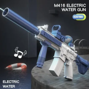 مشخصات، قیمت و خرید تفنگ آب پاش رگباری شارژی قابلیت نصب بطری M416 - ماهان تویز