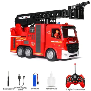 mahantoys.com خرید ماشین کنترلی آتش نشان حرکتی شارژی - ماهان تویز
