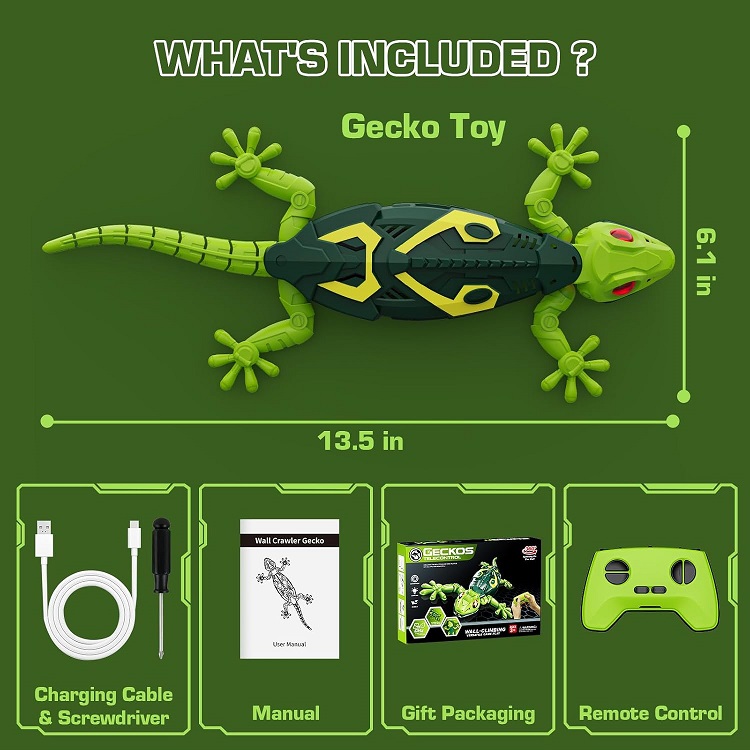 ربات مارمولک کنترلی حرکتی دیوار نورد خزنده شارژی GECKOS