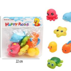 خرید اسباب بازی حمام حیوانات سوتی ۶ تایی Happy Paddle - ماهان تویز