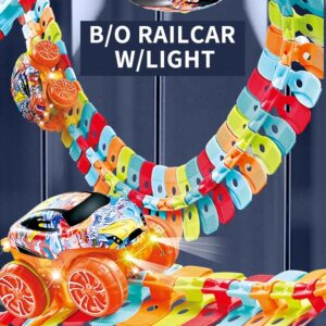 خرید ست پیست ماشین مسابقه ای قابل تغییر ۹۵ قطعه Changeable Track مدل 688 - ماهان تویز