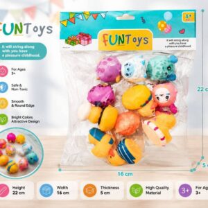 خرید پوپت اسباب بازی فشاری سوتی نوزاد 11 تایی FUNTOYS - ماهان تویز