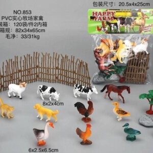 خرید ست حیوانات مزرعه اسباب‌ بازی Happy Farm مدل 853 - ماهان تویز